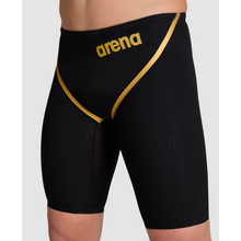 Load image into Gallery viewer,    arena-mens-powerskin-carbon-glide-50th-anniversary-limited-edition-jammer-black-gold-ontario-swim-hub-13
