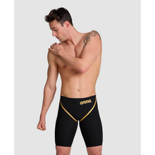 Load image into Gallery viewer, arena-mens-powerskin-carbon-glide-50th-anniversary-limited-edition-jammer-black-gold-ontario-swim-hub-9
