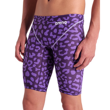 Load image into Gallery viewer, arena-mens-powerskin-st-next-jammer-limited-edition-leopard-skin-violet-006351-877-4
