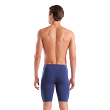 Load image into Gallery viewer, Man wearing blue swim jammers on a white background
