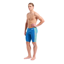 Load image into Gallery viewer, arena-mens-swim-jammer-snakeskin-blue-cosmo-multi-blue-cosmo-010161-505-ontario-swim-hub-7
