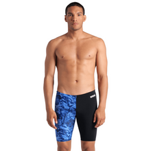 Load image into Gallery viewer, arena-mens-swim-jammer-team-crackle-black-team-royal-008153-200-ontario-swim-hub-2
