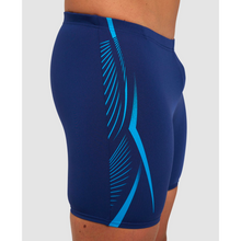 Load image into Gallery viewer, arena-mens-swim-mid-jammer-feather-print-navy-006129-700-ontario-swim-hub-9
