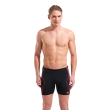 Load image into Gallery viewer, arena-mens-swim-mid-jammer-graphic-black-bright-coral-011185-505-ontario-swim-hub-5
