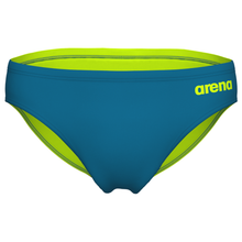 Load image into Gallery viewer, arena-mens-team-swim-brief-solid-blue-cosmo-artic-lime-004773-606-ontario-swim-hub-2
