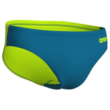 Load image into Gallery viewer, arena-mens-team-swim-brief-solid-blue-cosmo-artic-lime-004773-606-ontario-swim-hub-3
