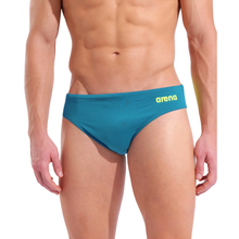 Load image into Gallery viewer, arena-mens-team-swim-brief-solid-blue-cosmo-artic-lime-004773-606-ontario-swim-hub-8
