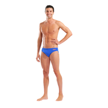 Load image into Gallery viewer, arena-mens-team-swim-brief-solid-neon-blue-team-orange-004773-803-ontario-swim-hub-6
