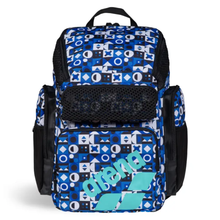 Load image into Gallery viewer, arena-one-go-backpack-45l-allover-pieces-010232-103-ontario-swim-hub-1
