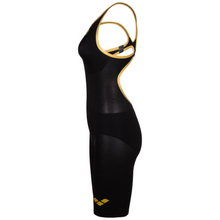 Load image into Gallery viewer,     arena-powerskin-carbon-air2-50th-anniversary-limited-edition-open-back-black-gold-ontario-swim-hub-4
