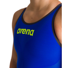 Load image into Gallery viewer, arena-powerskin-womens-carbon-air2-race-suit-closed-back-tech-suit-electric-blue-dark-grey-fluo-yellow-001129-853-ontario-swim-hub-5
