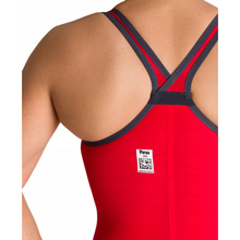 Load image into Gallery viewer, arena-powerskin-womens-carbon-air2-race-suit-closed-back-tech-suit-red-001129-45-ontario-swim-hub-4
