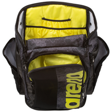 Load image into Gallery viewer, arena-spiky-iii-backpack-45-allover-camo-kikko-006272-101-ontario-swim-hub-3
