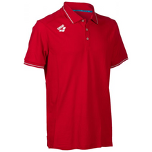 Load image into Gallery viewer, arena-team-line-cotton-short-sleeve-polo-shirt-solid-red-004901-400-ontario-swim-hub-2
