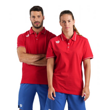 Load image into Gallery viewer, arena-team-line-cotton-short-sleeve-polo-shirt-solid-red-004901-400-ontario-swim-hub-5
