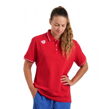 Load image into Gallery viewer, arena-team-line-cotton-short-sleeve-polo-shirt-solid-red-004901-400-ontario-swim-hub-6
