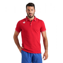 Load image into Gallery viewer, arena-team-line-cotton-short-sleeve-polo-shirt-solid-red-004901-400-ontario-swim-hub-9
