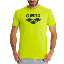 Load image into Gallery viewer, arena-unisex-logo-t-shirt-lime-soda-005337-630-ontario-swim-hub-1
