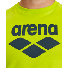 Load image into Gallery viewer,     arena-unisex-logo-t-shirt-lime-soda-005337-630-ontario-swim-hub-3
