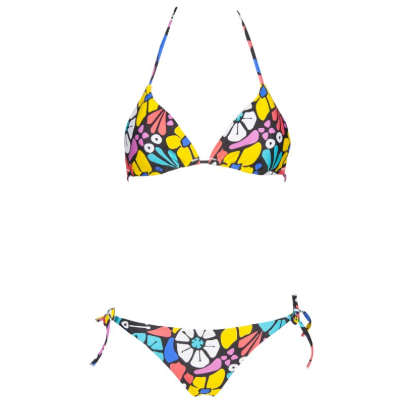 Bikini A Fascia con Retro Regolabile W Allover Bandeau Adj Back 2 Pezzi Donna AR Bikini A Fascia con Retro Regolabile W Allover Bandeau Adj Back 2 Pezzi Donna AR