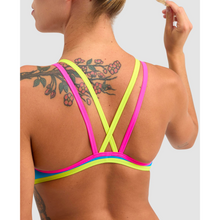 Load image into Gallery viewer, arena-womens-arena-one-double-cross-back-one-piece-swimsuit-turquoise-fluo-pink-004732-893-ontario-swim-hub-9
