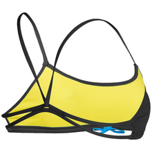 Load image into Gallery viewer,     arena-womens-bandeau-play-bikini-top-black-yellow-star-006464-503-ontario-swim-hub-3
