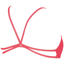 Load image into Gallery viewer,     arena-womens-bandeau-play-bikini-top-fluo-red-yellow-star-006464-473-ontario-swim-hub-3
