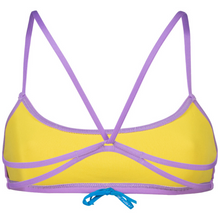 Load image into Gallery viewer, arena-womens-bandeau-play-bikini-top-lavanda-yellow-star-006464-930-ontario-swim-hub-4
