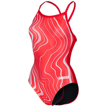 Load image into Gallery viewer,    arena-womens-marbled-lightdrop-back-one-piece-swimsuit-red-red-multi-005563-450-ontario-swim-hub-1
