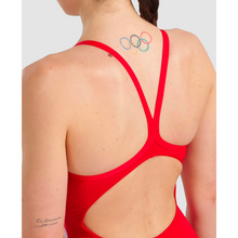 Load image into Gallery viewer, arena-womens-marbled-lightdrop-back-one-piece-swimsuit-red-red-multi-005563-450-ontario-swim-hub-9

