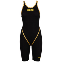 Load image into Gallery viewer, arena-womens-powerskin-carbon-core-fx-50th-anniversary-limited-edition-open-back-black-gold-ontario-swim-hub-1

