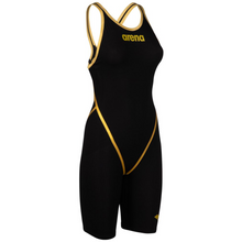 Load image into Gallery viewer, arena-womens-powerskin-carbon-core-fx-50th-anniversary-limited-edition-open-back-black-gold-ontario-swim-hub-3
