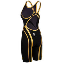 Load image into Gallery viewer, arena-womens-powerskin-carbon-core-fx-50th-anniversary-limited-edition-open-back-black-gold-ontario-swim-hub-7
