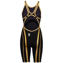 Load image into Gallery viewer, arena-womens-powerskin-carbon-core-fx-50th-anniversary-limited-edition-open-back-black-gold-ontario-swim-hub-8

