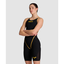Load image into Gallery viewer,     arena-womens-powerskin-carbon-glide-50th-anniversary-limited-edition-open-back-black-gold-ontario-swim-hub-6
