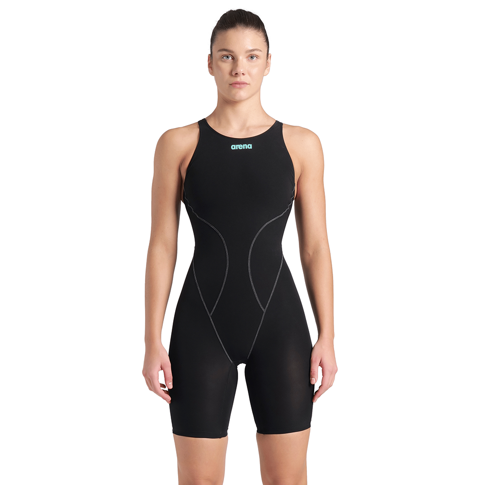 ARENA WOMEN'S POWERSKIN IMPULSO OPEN BACK - BLACK/TEAL ARENA WOMEN'S POWERSKIN IMPULSO OPEN BACK - BLACK/TEAL