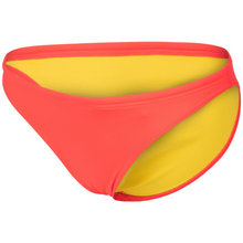 Load image into Gallery viewer,     arena-womens-real-brief-bikini-bottom-fluo-red-yellow-star-006469-473-ontario-swim-hub-1
