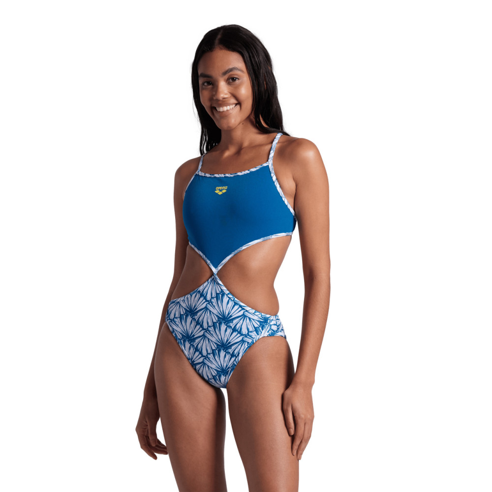 ARENA WOMEN'S RULE BREAKER SWIMSUIT TWIST'N'MIX - WHITE
