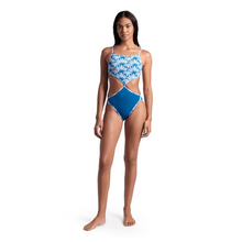 Load image into Gallery viewer, arena-womens-rule-breaker-swimsuit-twist-n-mix-white-multi-blue-cosmo-006471-161-ontario-swim-hub-9
