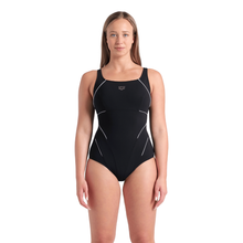 Load image into Gallery viewer, arena-womens-shapewear-swimsuit-jewel-c-cup-black-white-006523-501-ontario-swim-hub-5
