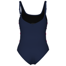 Load image into Gallery viewer, Navy blue swimsuit on a white background
