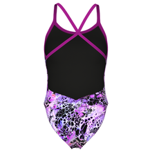 Load image into Gallery viewer, arena-womens-swimsuit-earth-view-xcriss-cross-back-pink-multi-very-fuchsia-011685-590-ontario-swim-hub-4
