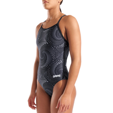 Load image into Gallery viewer, arena-womens-swimsuit-fireflow-lightdrop-back-black-team-black-010155-500-ontario-swim-hub-6

