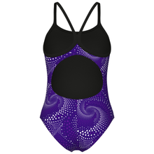 Load image into Gallery viewer, arena-womens-swimsuit-fireflow-lightdrop-back-black-team-purple-010155-900-ontario-swim-hub-3
