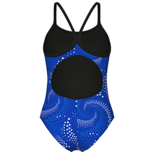 Load image into Gallery viewer, arena-womens-swimsuit-fireflow-lightdrop-back-black-team-royal-010155-200-ontario-swim-hub-3
