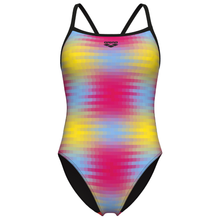 Load image into Gallery viewer, arena-womens-swimsuit-gradient-challenge-back-pink-multi-black-010737-950-ontario-swim-hub-2
