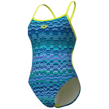 Load image into Gallery viewer, arena-womens-swimsuit-ondulation-lace-back-multi-navy-soft-green-008155-177-ontario-swim-hub-1
