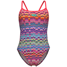 Load image into Gallery viewer, arena-womens-swimsuit-ondulation-lace-back-multi-violet-bright-coral-008155-194-ontario-swim-hub-2
