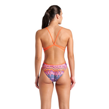 Load image into Gallery viewer, arena-womens-swimsuit-ondulation-lace-back-multi-violet-bright-coral-008155-194-ontario-swim-hub-5
