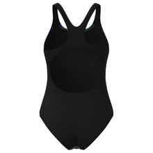 Load image into Gallery viewer, arena-womens-swimsuit-peacock-swim-pro-back-multi-green-black-011693-555-ontario-swim-hub-4
